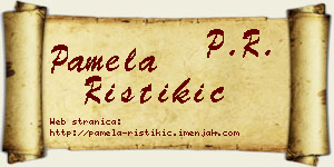 Pamela Ristikić vizit kartica